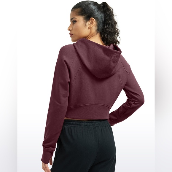 NWT CRZ Amenity Zip Up Cropped Hoodie, size L - Picture 2 of 7